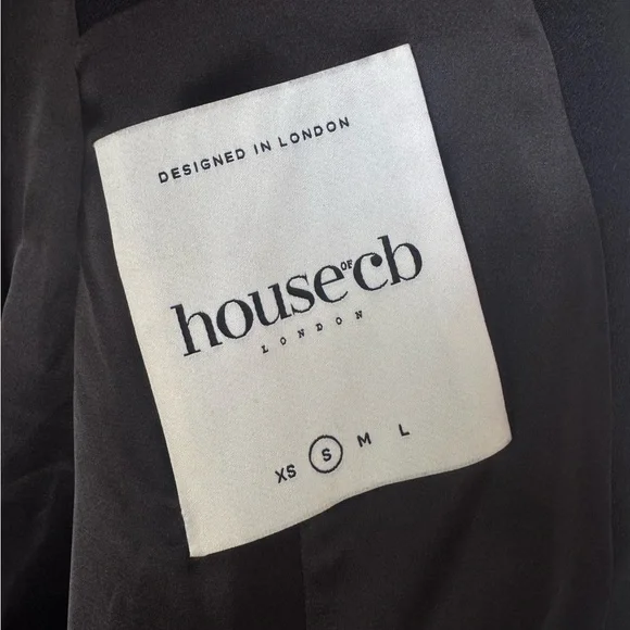 House of CB Esme Black Oversized Blazer - Size S - Picture 13 of 16